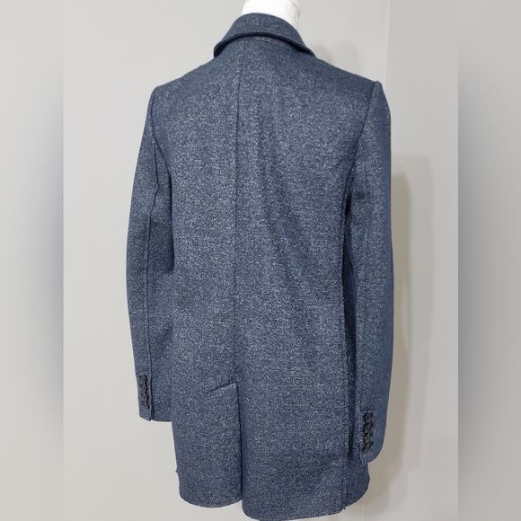 NWT Banana Republic Textured Knit Boyfriend Indigo Women's Blazer Size 2P - Picture 10 of 12